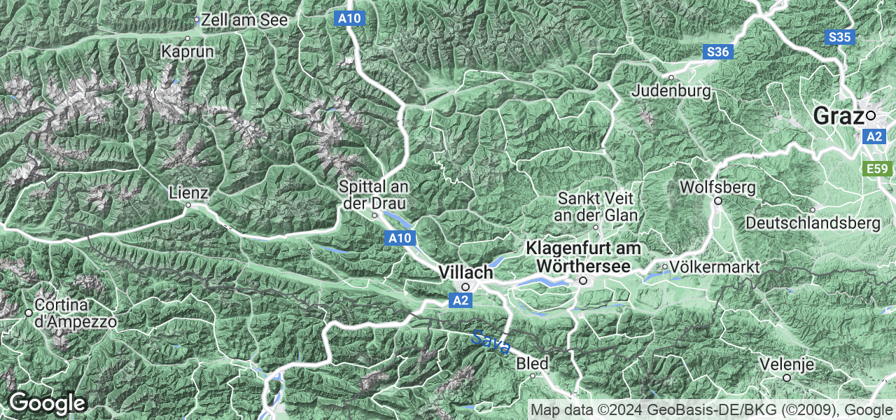 Mapa Bad Kleinkirchheim
